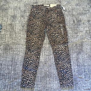 NWT Gap Leopard True Skinny Ankle Jeans - size 28/6